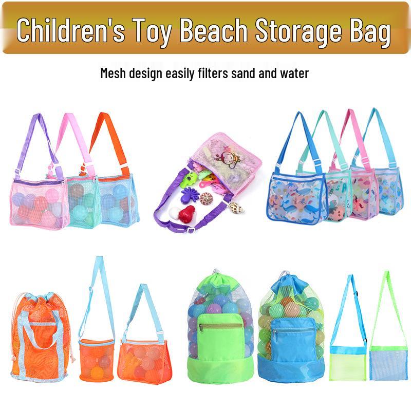 Large Capacity Children's Beach Toy Storage Mesh Bag