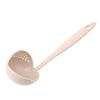 2-in-1 Plastic Filter and Colander Spoon with Long Handle for Easy Straining and Serving