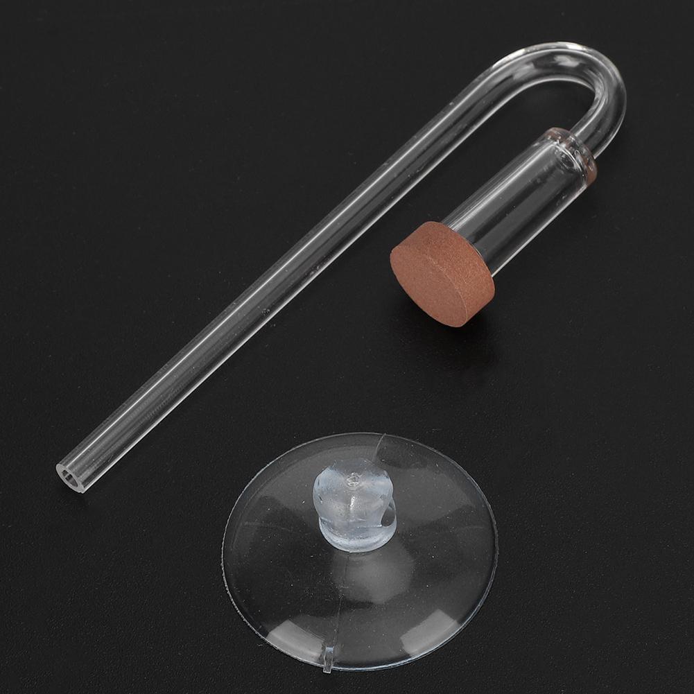 Ceramic CO2 Diffuser for Aquarium Fish Accessories with Bubble Recording Preparation U-Shaped Clear Acrylic CO2 Diffuser
