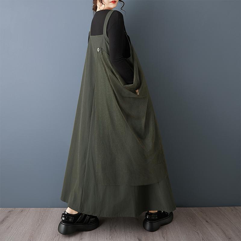 DIMANAF 2026 Spring Summer Women Plus Size Dress Maxi Long Dress Sleeveless Mesh Loose Casual Dresses