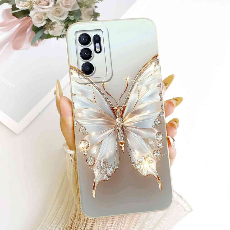 For Oppo Reno6 4G Case New Cartoon Panda Print Soft Silicone Cover For Oppo Reno6 4G CPH2235 Phone Cases Fundas