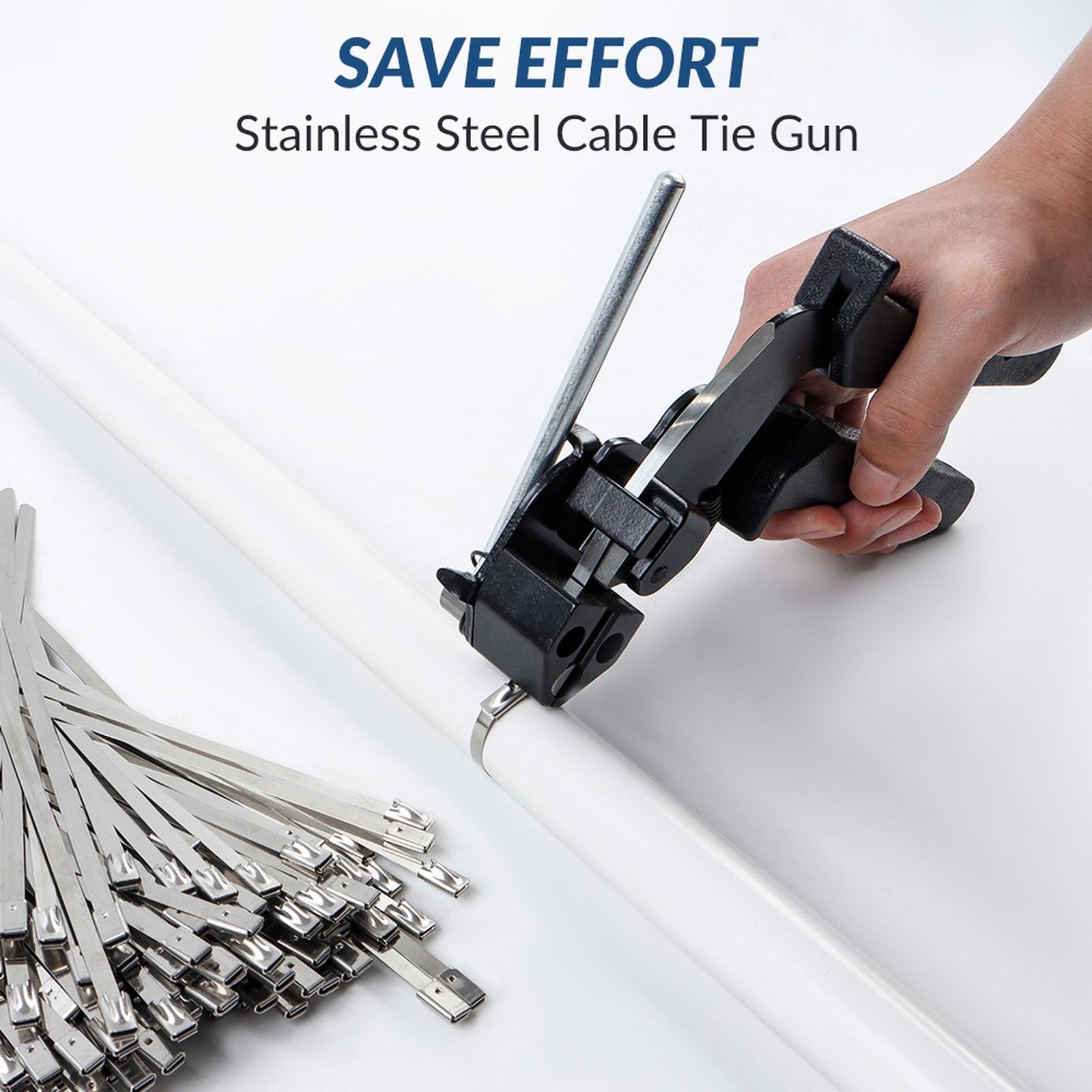 

Automatic Zip Tensioning Tool Cable Ties Plier with Stainless Steel Tie Multi-purpose Fastening/Wrap Tools One Size