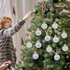 Weihnachtskugel-Ornamente Bruchsicher Aufhängbare Dekorationskugeln für Baum für Einkaufszentrum Schlafzimmer Fenster Geschäft Zuhause Feiertag
