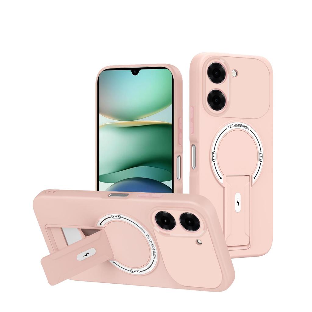 Kickstand Magnetic Phone Case For Redmi 15A 15 15C 14C 13C 13 A7 Pro A5 A3 4G 5G Wireless Charing Armor for Magsafe Back Cover