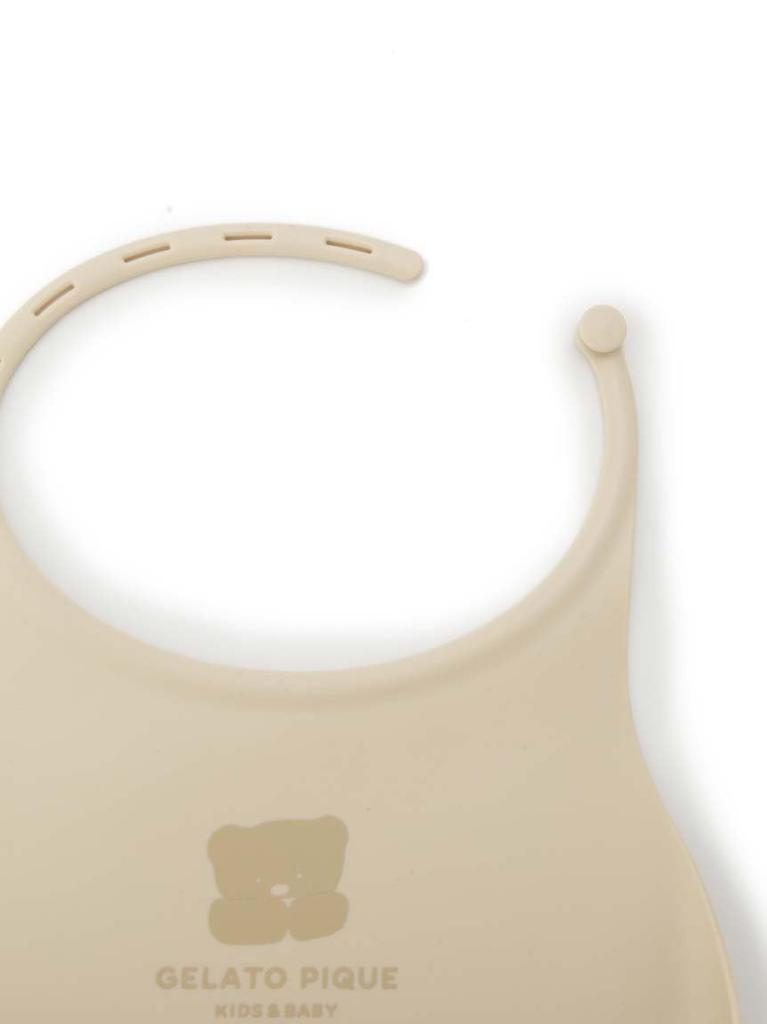 Gelato Pique Baby Silicone Mealtime Bib PBGG229006 BEG F