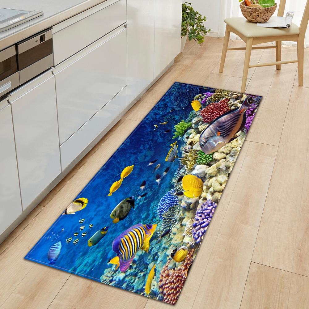 Home Floor Decoration Living Room Bathroom Non-slip Carpet Modern Kitchen Floor Mat Bedroom Entrance Door Mat Pattern