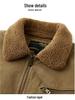 Men's Pilot Jacket - Wool Blend Plush Lined, Thick and Warm, Versatile Workwear Coat, 27% Wool, Cotton Fabric.