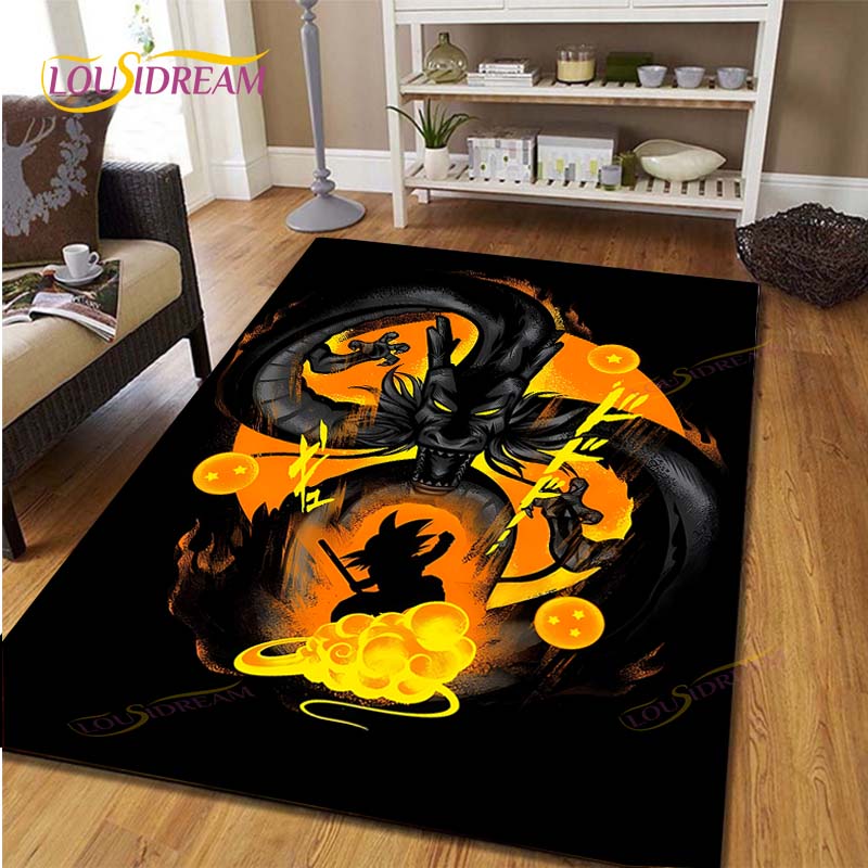 Anime Dragon Ball Goku Children's Play Area Carpet Children's Game Floor Mat Cartoon 3D Pattern Living Room Decorative Carpet