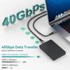USB4 Cable 40Gbps 240W 8K For Thunderbolt 4 Type C Fast Charging Thunderbolt3 USB 4.0 USB C To C Data Transfer Cable For Laptop