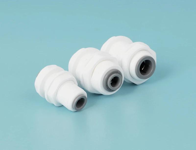 1/4" 3/8" Inch Tube OD Qqual Reudcer Bulkhead POM Quick Fitting Connector Aquarium Water Purifier Filter RO System