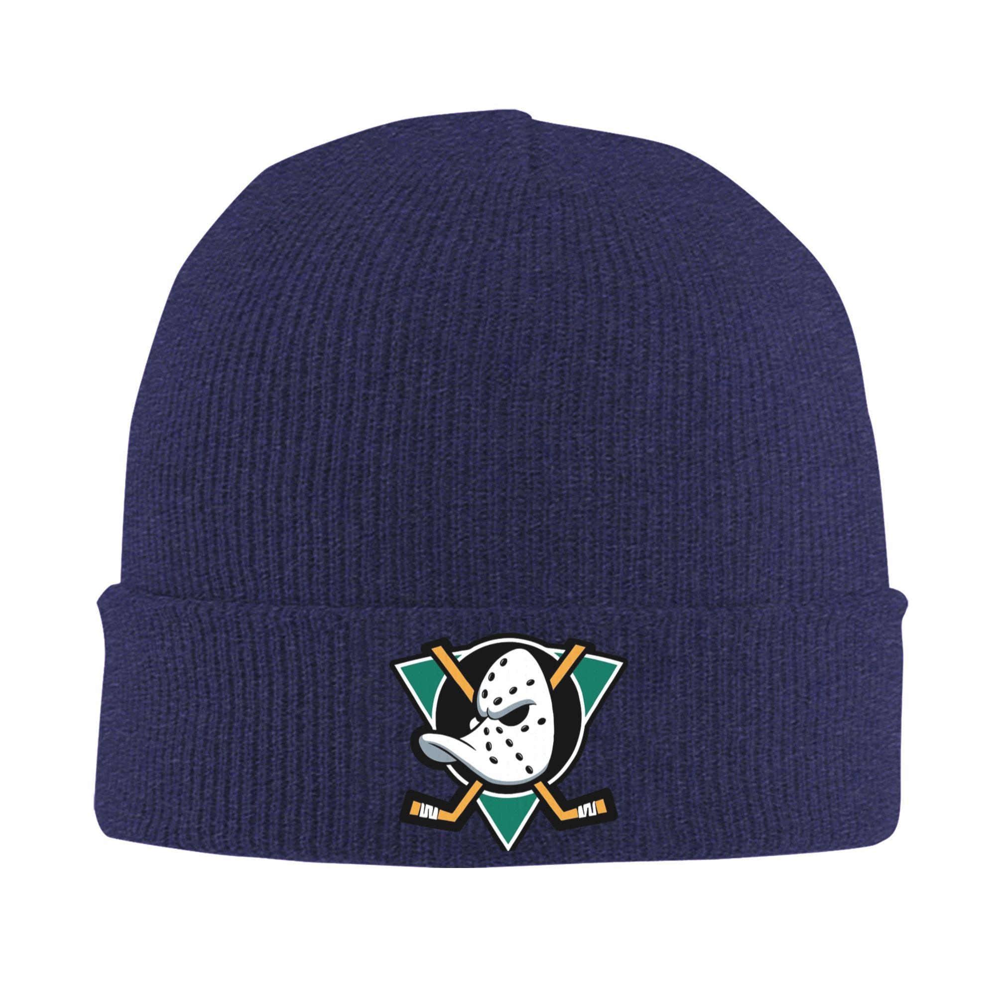 

Mightys Ducks Beanie Hats Bonnet Hats Adult Unisex Y2K Cool Outdoor Skullies Beanies Autumn Winter Pattern Elastic Caps One Size