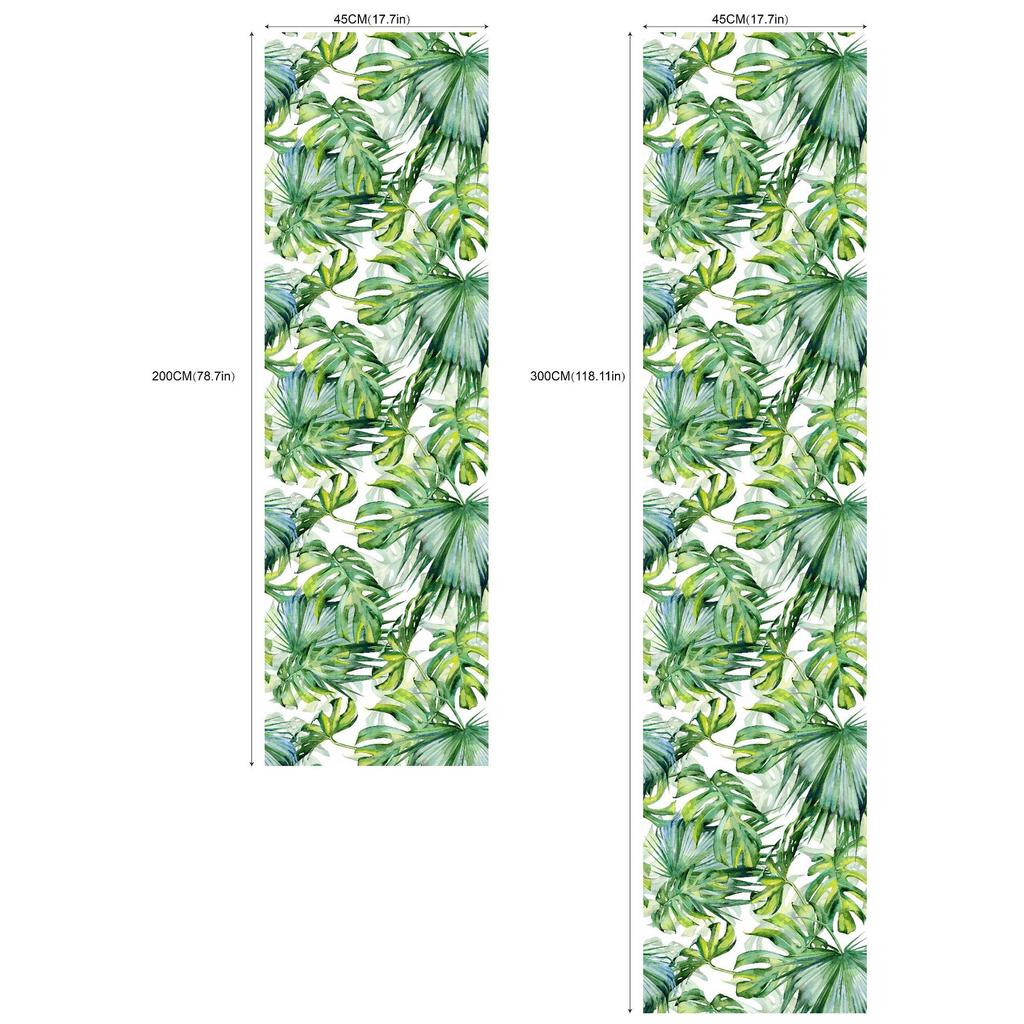 Watercolor Tropical Palm Wall Panels - Seamless Self-Adhesive Wallpaper, Glue-Free Peel & Stick for Living Room Bedroom Home