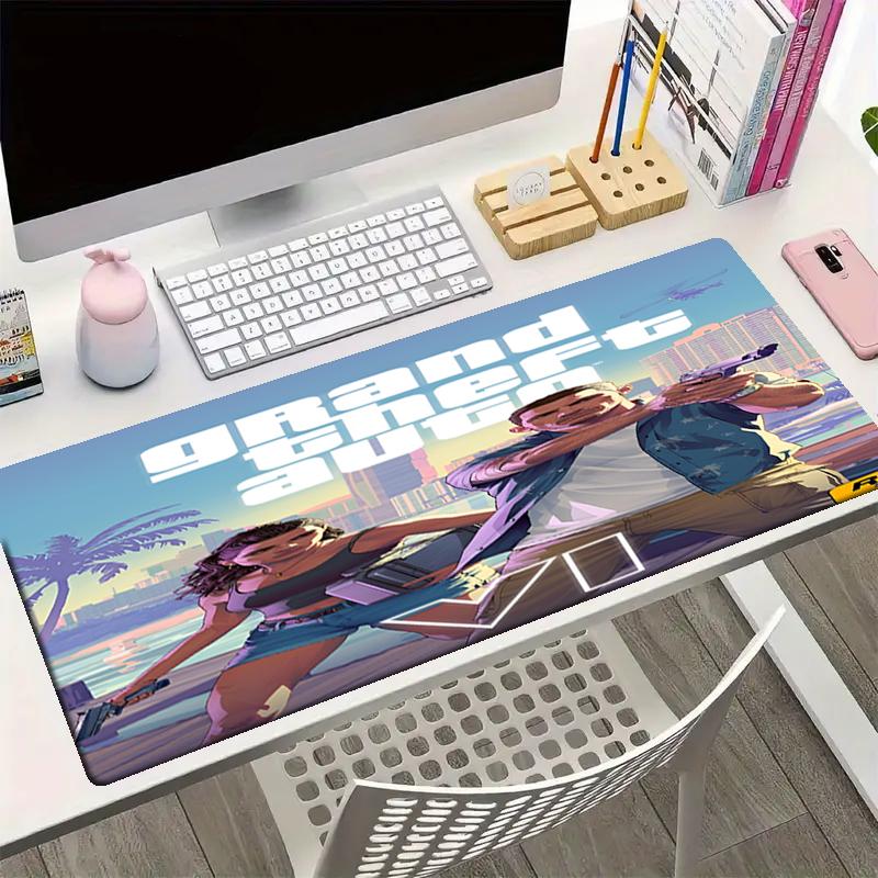 GTA 6 Thema Mauspads, Rutschfeste Gummiunterlage, Multifunktionale Büro- & Heimdekoration, Perfekt zur Personalisierung des Arbeitsplatzes.