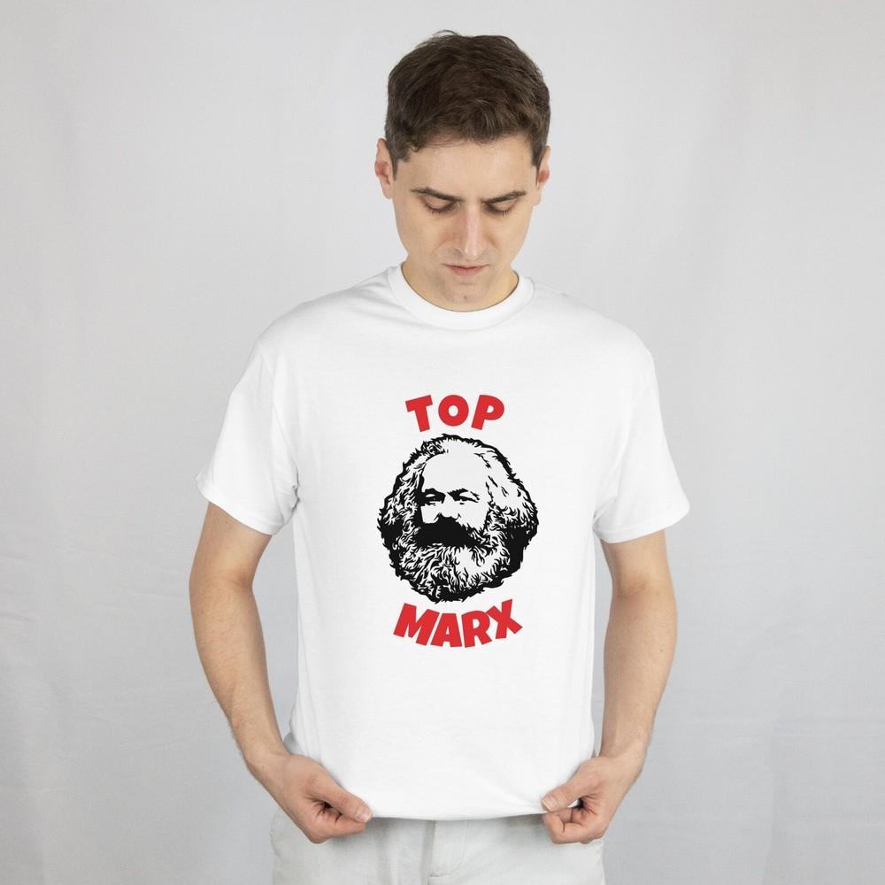 

Top Marx Tshirt Funny Communist Party Karl Marx Politics Joke Tee 021 S