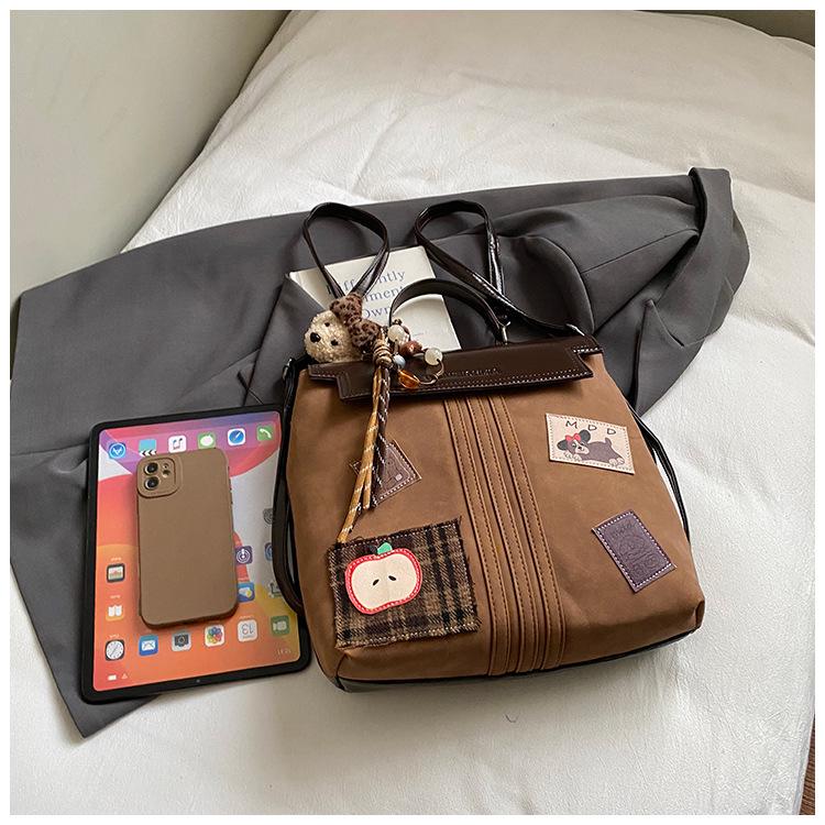 2025 Herbst/Winter Hochwertiger Rucksack mit Matt-Finish | Lässig, Vielseitig, Retro Schulstil Umhängetasche