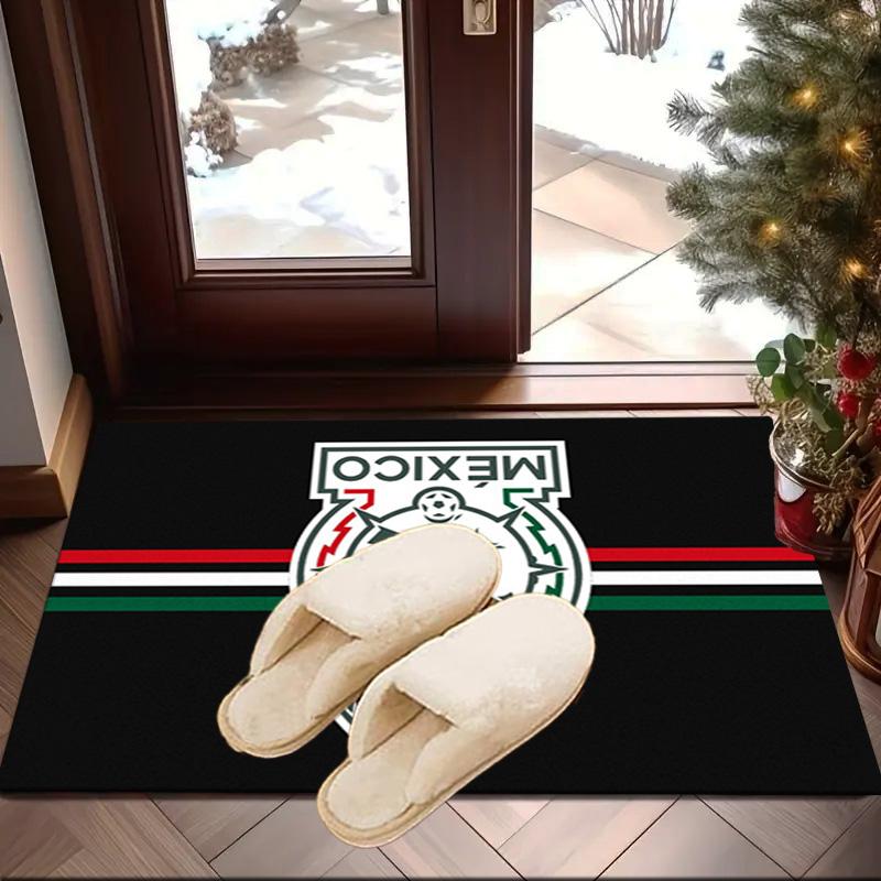 Mexico Football Crest Area Rug for Office, Chair Rug, Decorative Carpet Livingroom Mat, Large Size Fan gifts Christmas gifts
