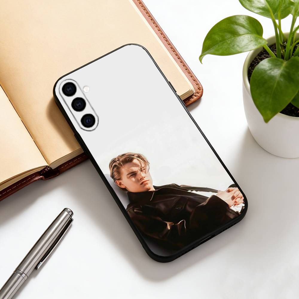 Leonardo DiCaprio Handyhülle Für Samsung Galaxy A73,A72,A71,A70,A53,A52,A51,Andere Weiche Schwarze Hülle