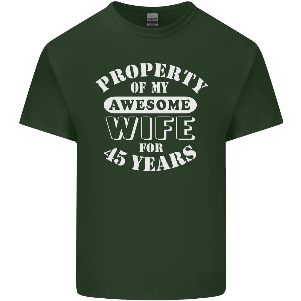 45 Year Wedding Anniversary 45th Funny Wife Unisexs Light Cotton TShirt