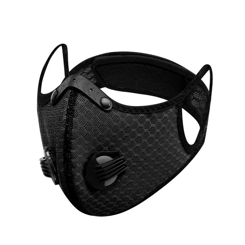 1 Stück Fahrradmaske mit Aktivkohlefilter Maske PM2.5 Anti-Verschmutzung Waschbare Sportmaske Outdoor-Sport Trainingsmaske