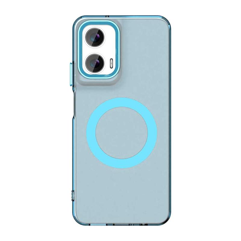 Transparent Case For Motorola Moto G35 Case Moto G35 G 35 5G Magnetic Adsorption Wireless Charge Back Cover For Moto G35 Case