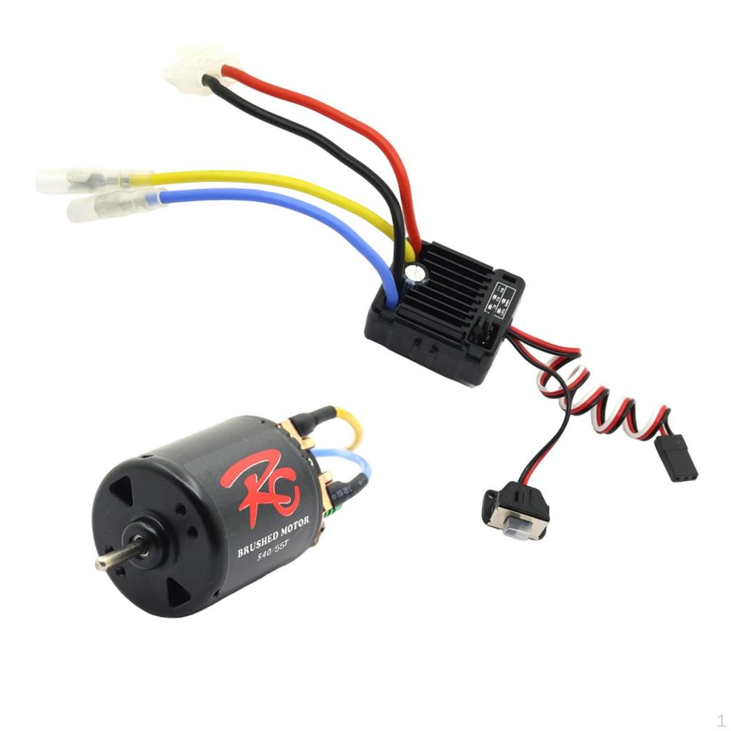 540 Brush Motor Kit, High Current Car Parts, Direct Replacement for: 10 RC Crawler