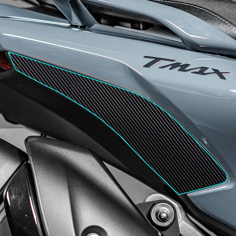 For 2025 Yamaha TMAX560 TechMax 3D Carbon Fiber Tank Decal UV-Resistant Anti-Yellowing High-Adhesion Mod Accessories