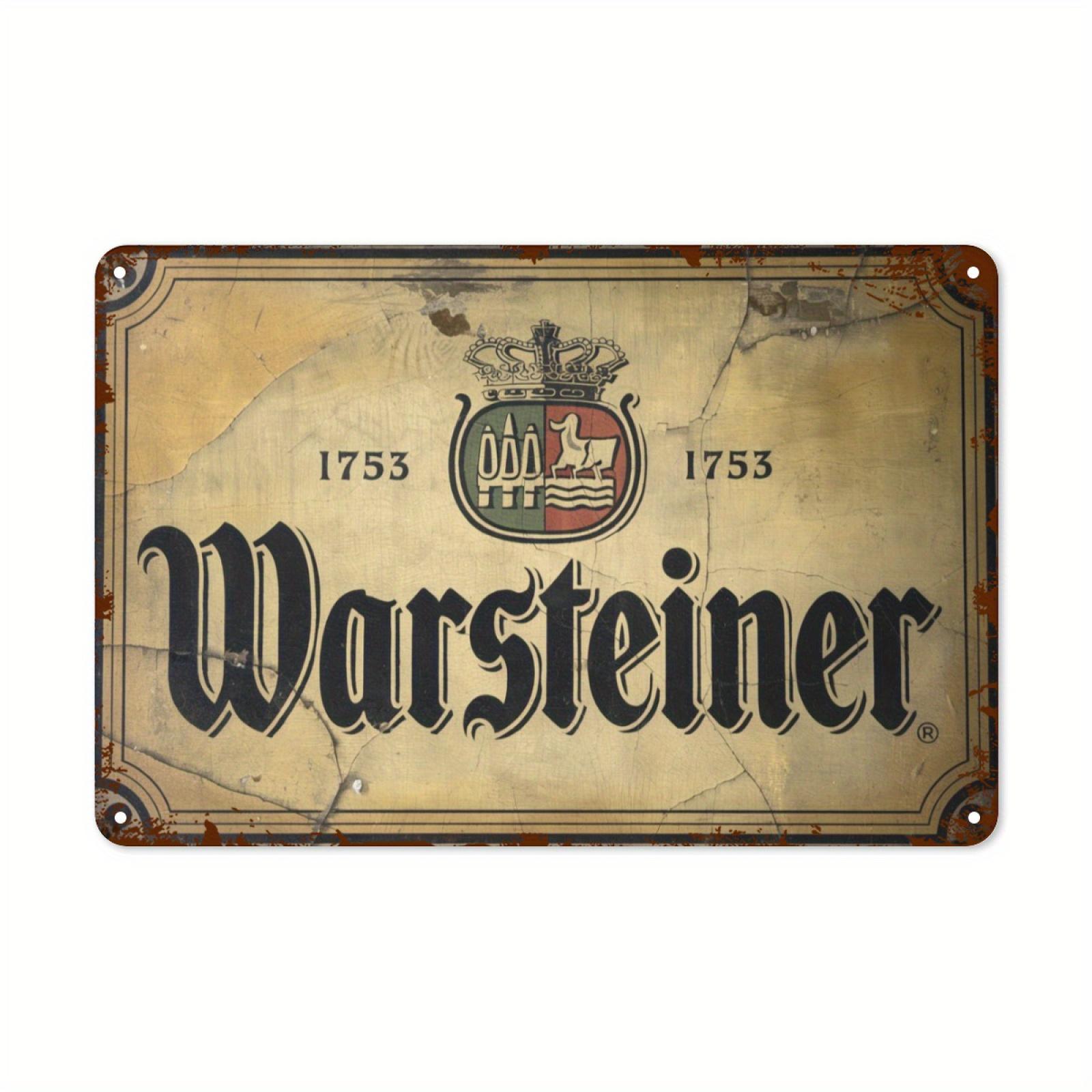 D Flat D FlatVintage Warschiner Beer Metal Sign Wall Art with A Distressed Effect Measuring X Inches A Perfect Ch 20x30cm(7.8x11.8inch)
