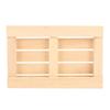 10pcs Rectangle Mini Pallet Coasters DIY Hand Polished Drink Coasters Wooden Coasters  For Office