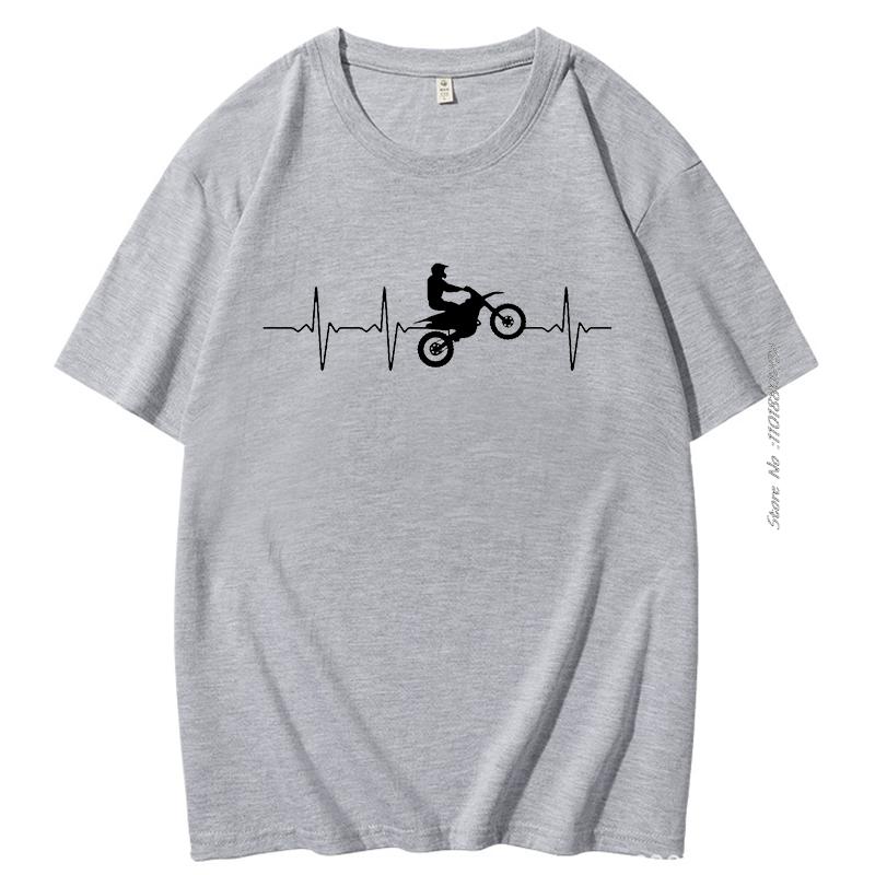 Funny Heartbeat Racer Print Cotton Tshirt Fashion Harajuku Graphic T Shirts Summer Streetwear Mens Short Sleeve Tshirt