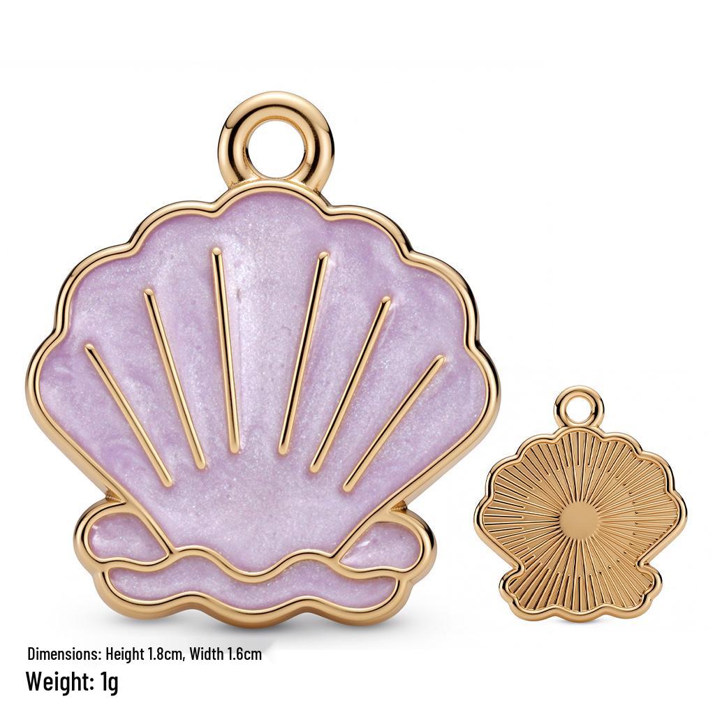 Colorful Alloy Ocean Charm Pendant for DIY Bracelets & Keychains