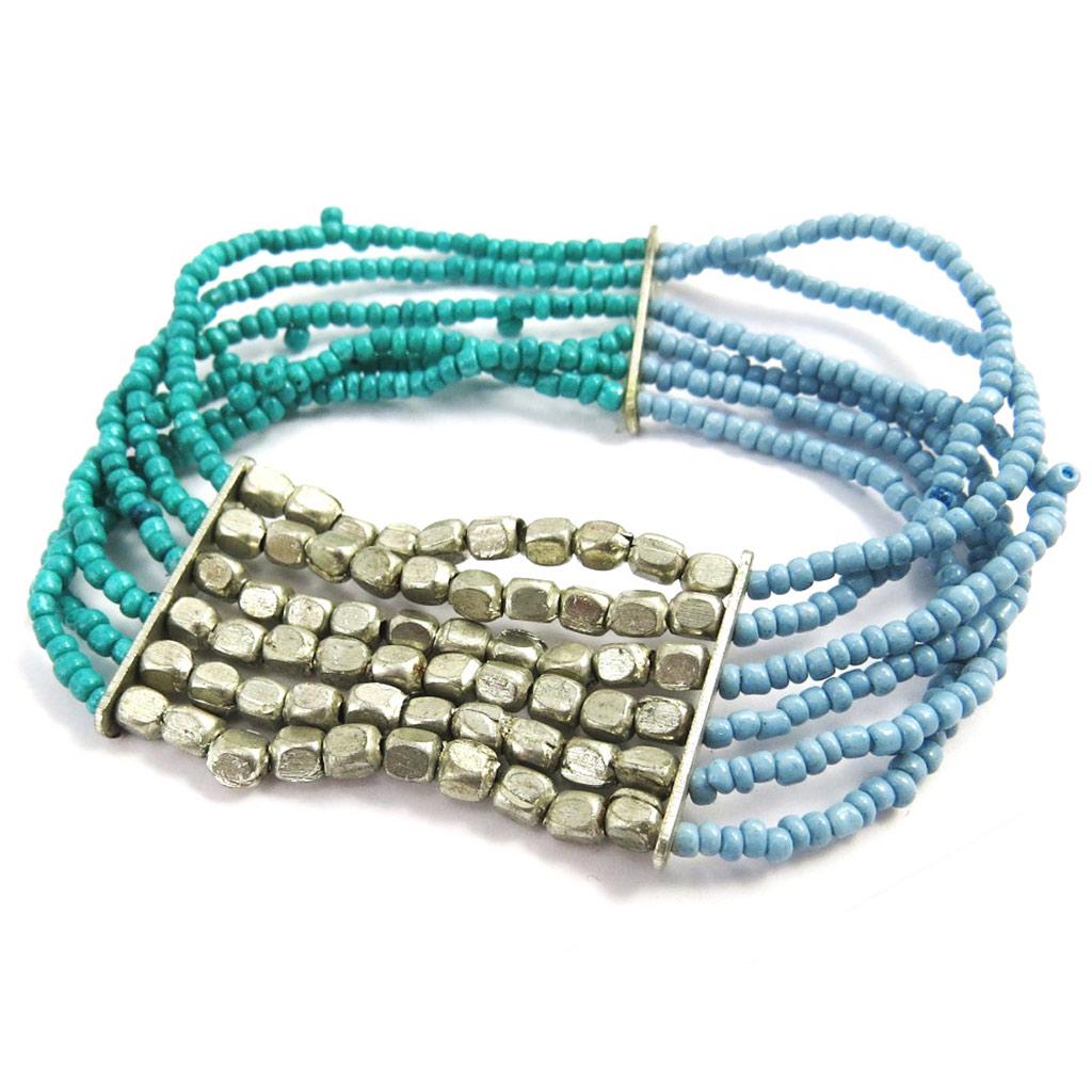 

Les Trésors De Lily [M8072] - Дизайнерский браслет «Калькутта», синий