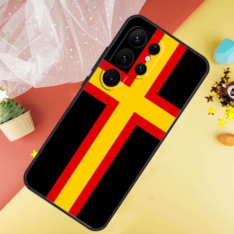 Deutschland Flagge Banner Handyhülle Für Samsung Galaxy S25 FE S23 S21 S20 S22 S24 S26 Ultra S10 S26 Plus Hülle Coque