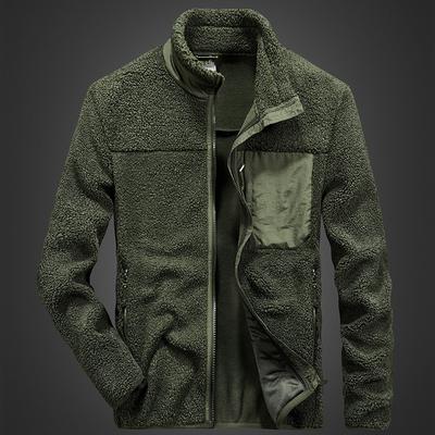 Fleece Jacket Men's Outdoor Sports Loose Thickened Warm Teddy Velvet Autumn and Winter Polar Fleece Sweatshirt Men's Trendy