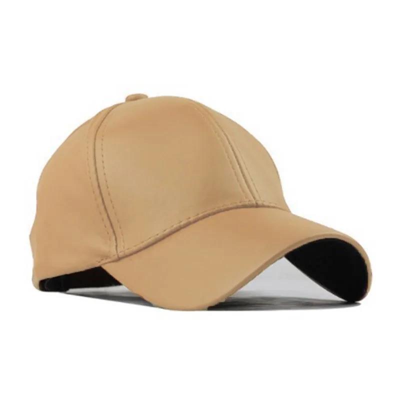 

New Spring Practical Summer Hot Selling Fashionable Cap Cap for Men and Women Outdoor PU Leather Light Version Baseball Cap хакі