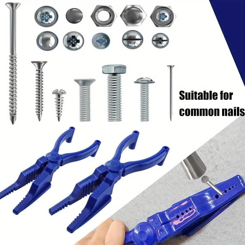 Nageltreiber Zange Anti-Hammer-Vorrichtung, Nagelbefestigungswerkzeug, Nagel-Sicherheitsklemme Fingerschutz, Hämmern und Neupositionieren von Schrauben