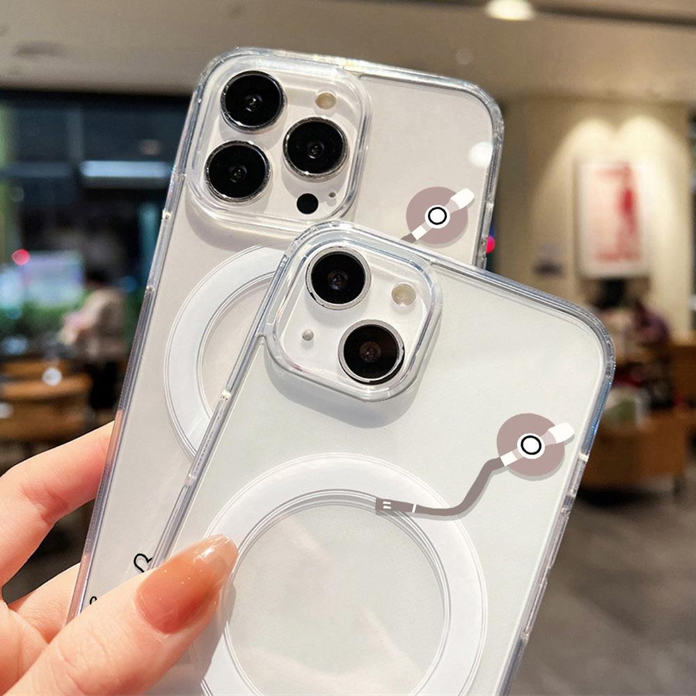 Magnetic Phone Case for iPhone 12 14 16 17 Pro 17 16 15 14 13 12 Pro Max 12 13 14 15 16 High Quality Shockproof Shell Full Protection Cute Style