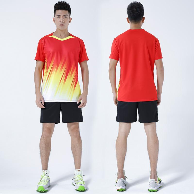 Unisex Volleyball Sport Set Short Sleeve Training Jersey Indoor Court Games Athletic Wear