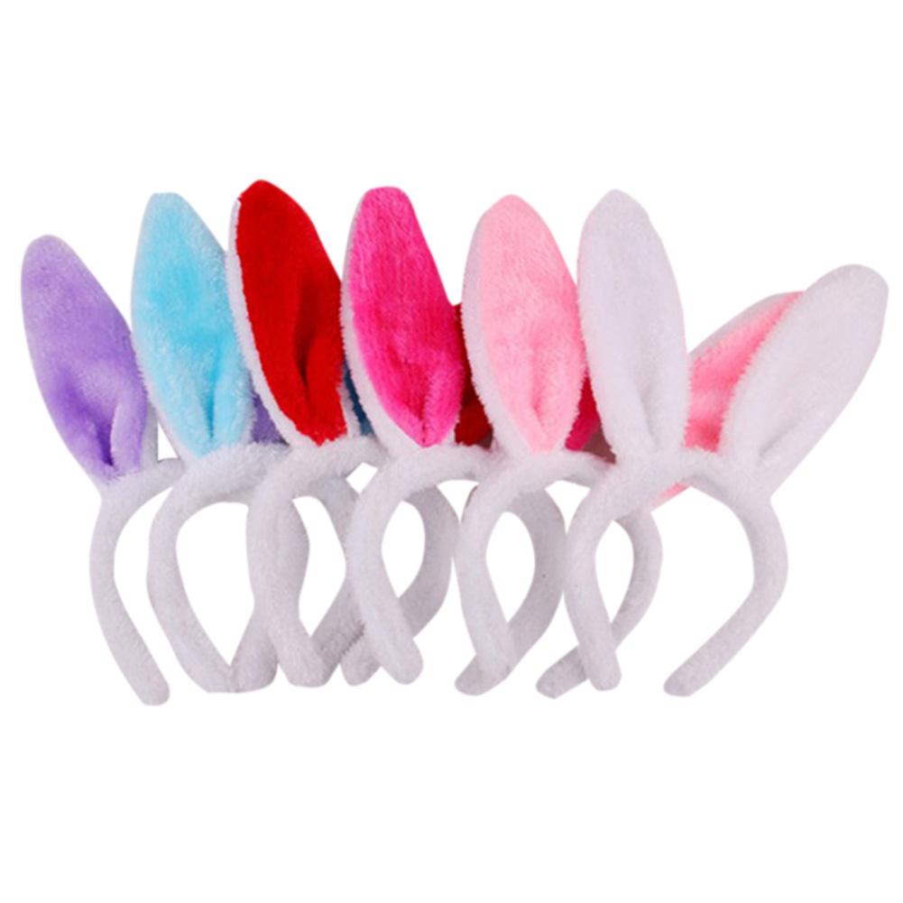 Cute Ears Headband Soft Plush Rabbit Hair Band Children Christmas Halloween Party Accessories