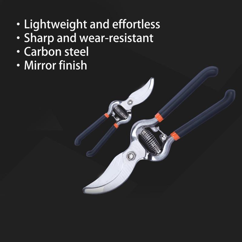 Portable Steel Garden Pruning Clippers for Trimming Plants & Hydroponic Herbs Fruit Trees Pruning Shears Anti-Rust