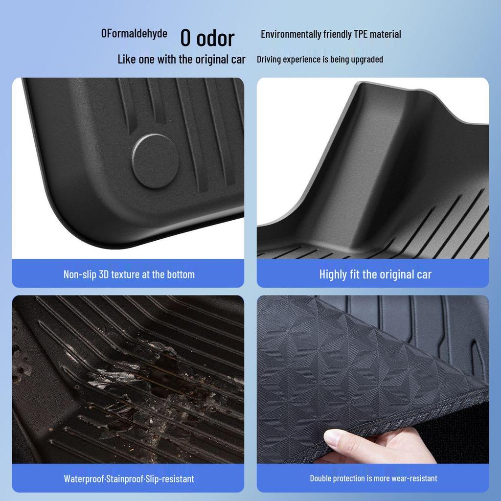 Compatible Floor Mats for Tesla Model 3 (2025) - Full Coverage Trunk Accessories