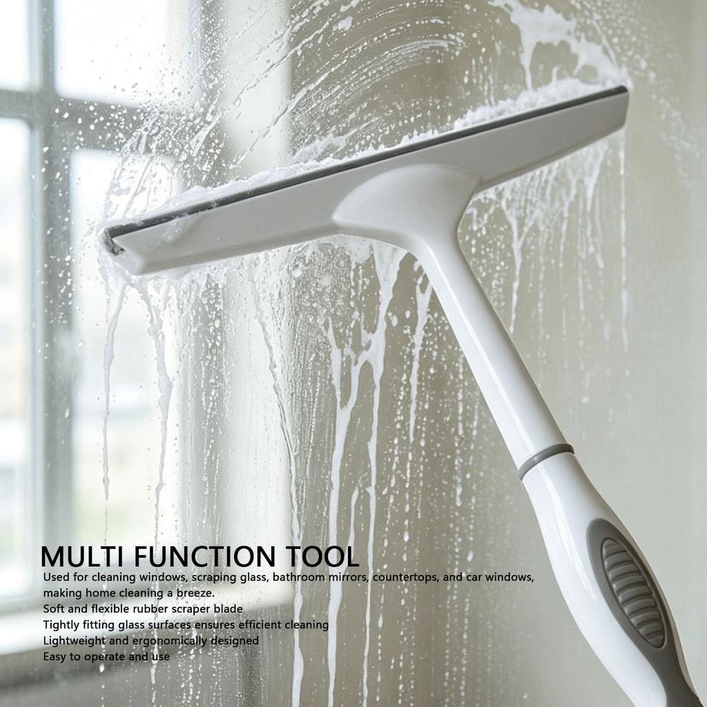 2PCS Shower Squeegee for Glass Doors Car Window Windshield Mirror Cleaner Wiper Squeegees Tool with Hook Scraper