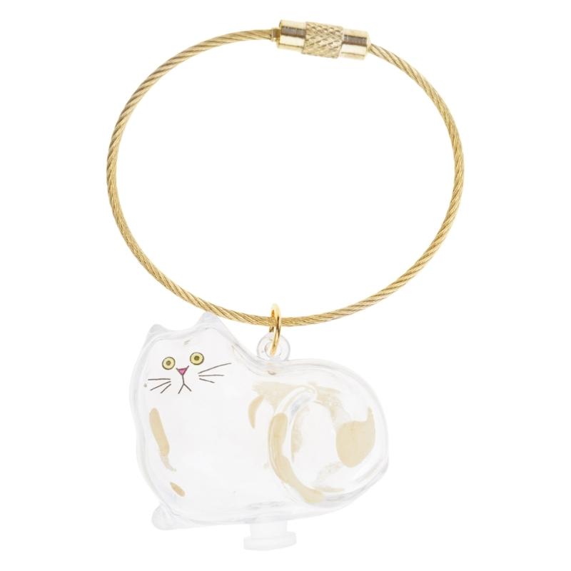 Acrylic Pet Hair Keepsakes Display Box With Rope Cats Furs Collectible Storage Container Keychain Pendant Home Decors