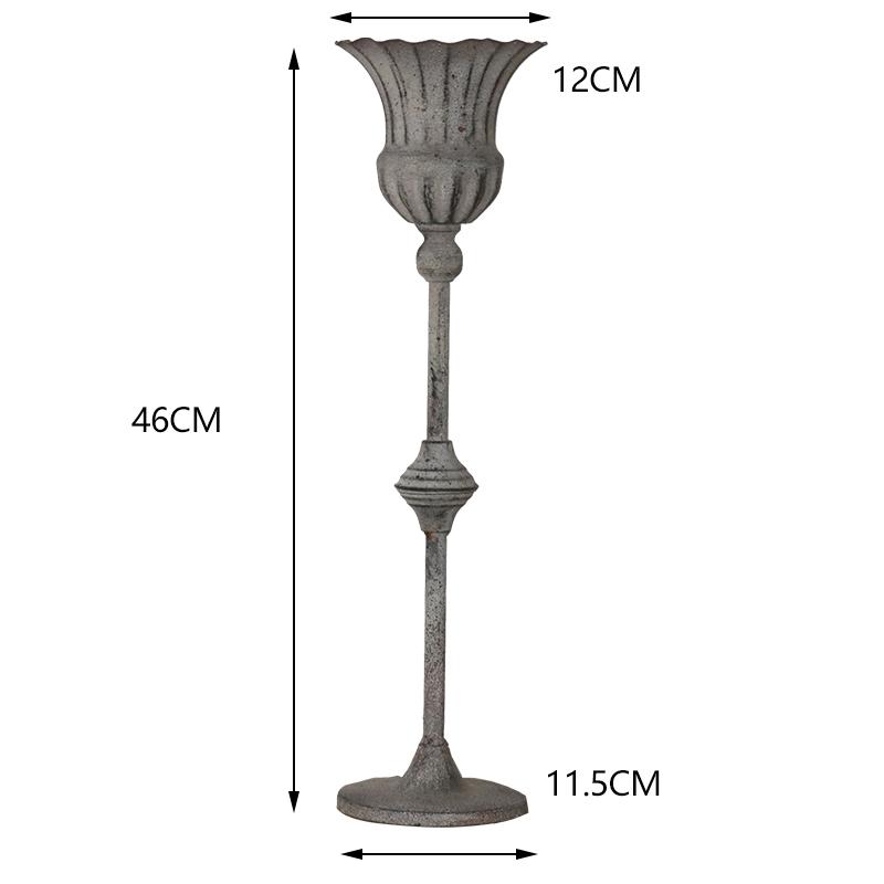 European Retro Candlestick Vase Nordic Ornament Dining Table Romantic Candlelight Dinner Shooting Props Western Party