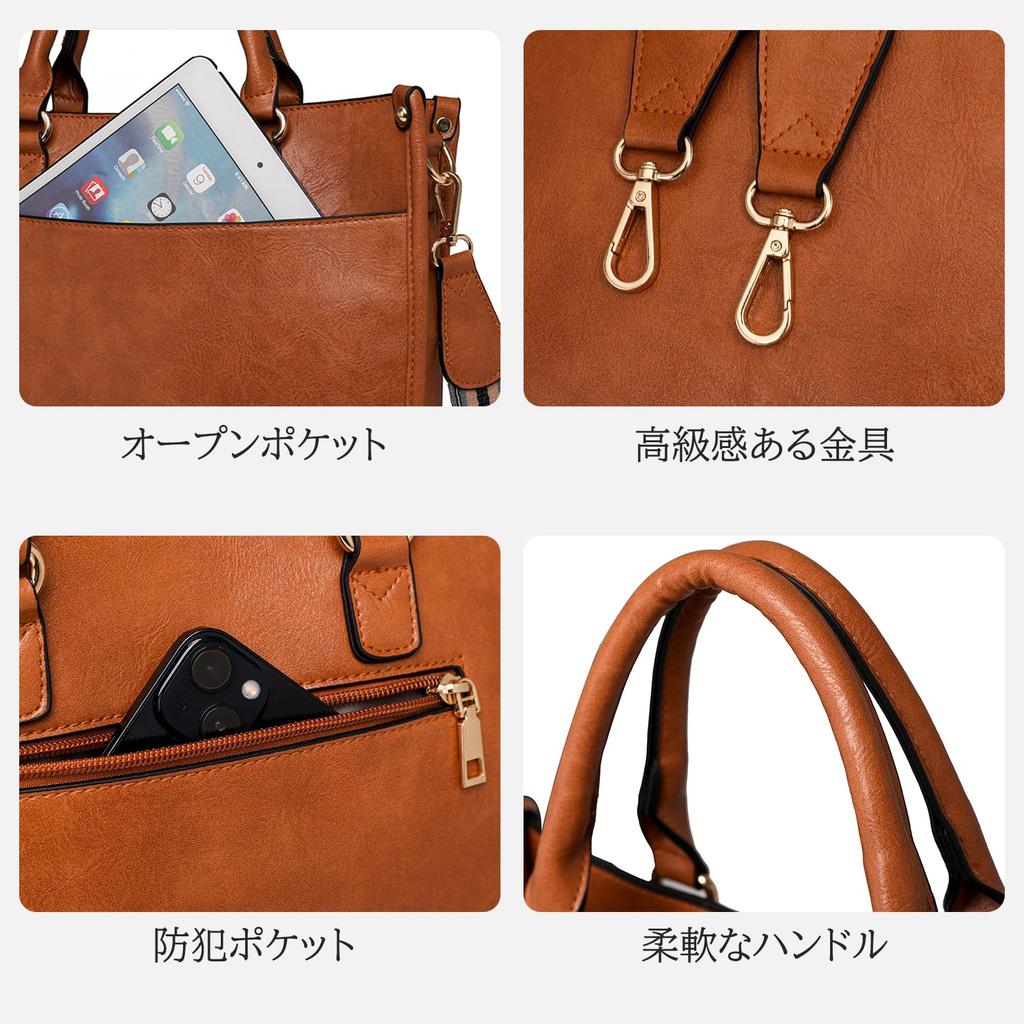 maytopia Women's Shoulder Bag, Handbag, Crossbody Bag, 2-Way, Lightweight, Casual, Soft, Perfect for Commuting, School, Business, and Men's, DJ380