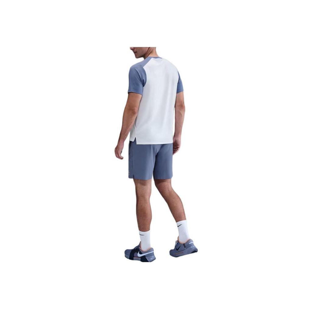 Nike Logo Elasticated Three-Quarter Casual Shorts Men shorts Indigo FZ9322-499