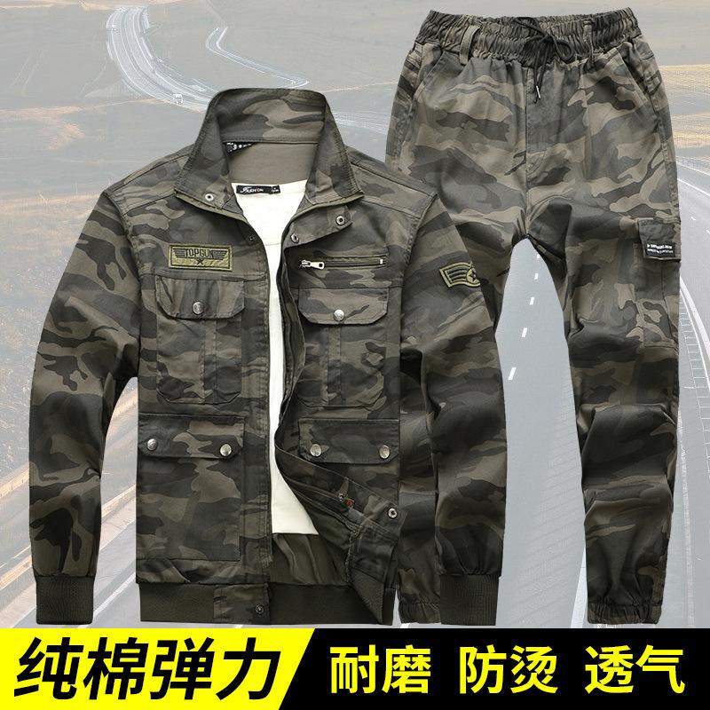 Men's Wear-resistant Electric Welding Anti-scalding Welder's Clothing, Spring and Autumn Labor Insurance Clothing