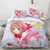 Cardcaptor Sakura Duvet Cover Pillowcase Bedding Set Adult Boy Girl Bedroom Decoration Gift Single Double Large Size