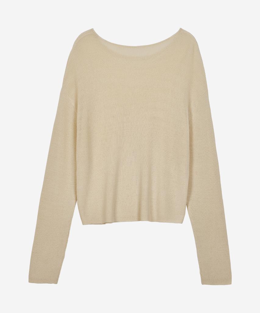 Pildeoseu See-Through Loose Fit Knit Beige