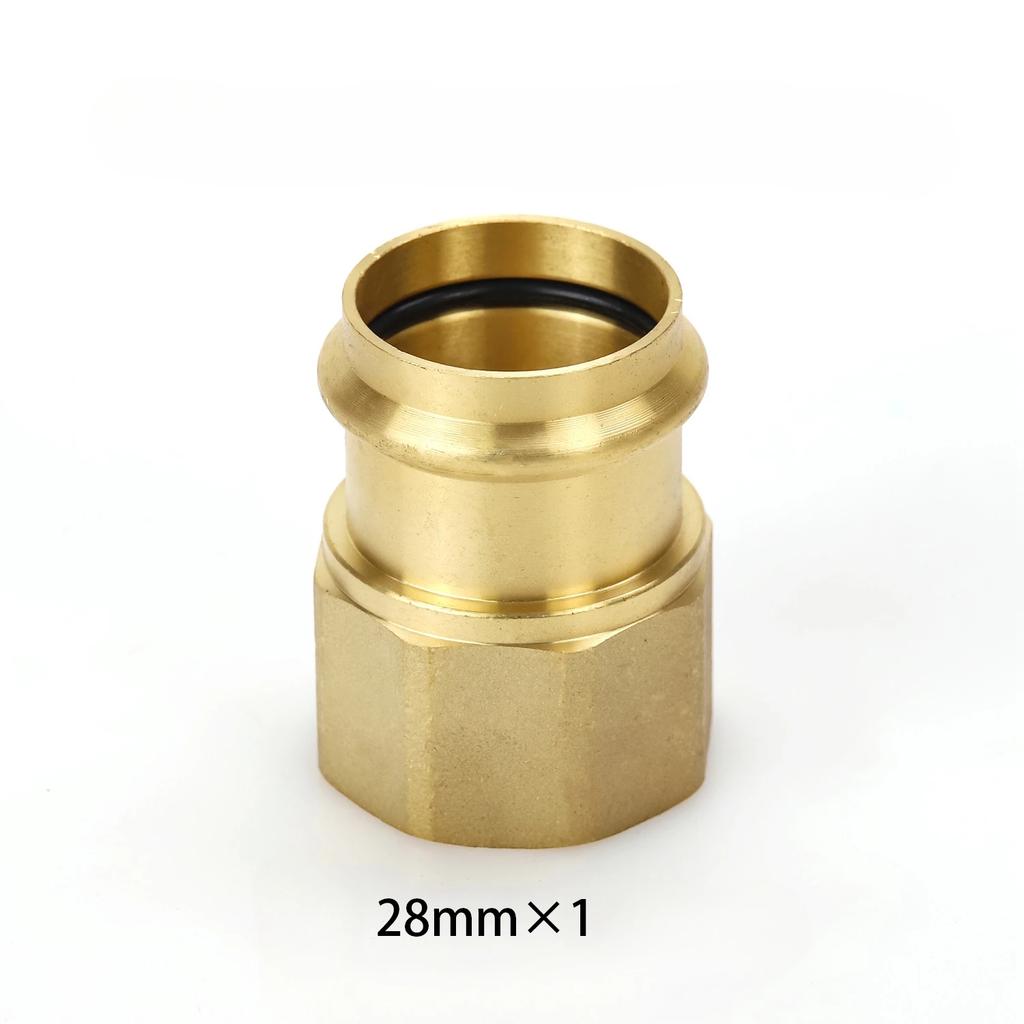 Female Thread 15-54 Brass Double-clamp Compression Pipe Hose  Coupler Fast Connetor V-type Water Heating Accessories