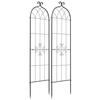 Garden Trellis, 180 x 52.5 cm Rose Trellis, 2 Packs Garden Flower Rose Trellises with Powder-Coated Finish & Convenient Locking Design, Plant Support
